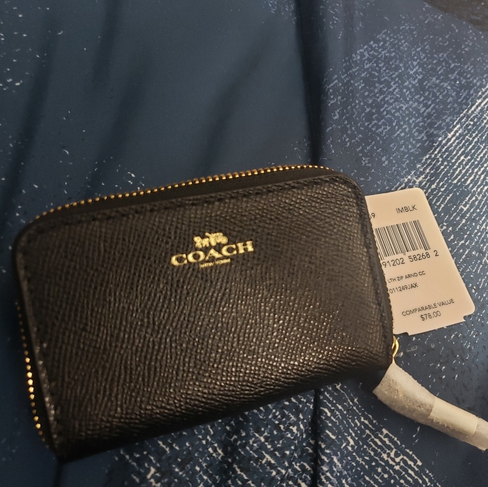COACH Zip Around Coin Purse